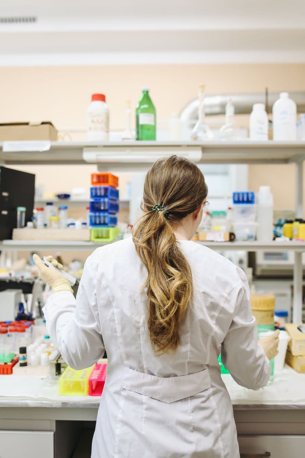 Scientist working in a research laboratory